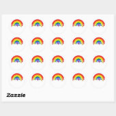 Sticker Rond Support Gay pride Palm Springs (Feuille)