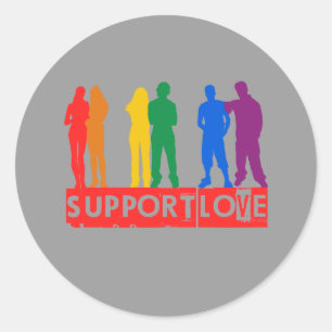 Sticker Rond Support Love