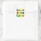 Sticker Rond Support Love (Sac)