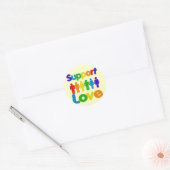 Sticker Rond Support Love (Enveloppe)