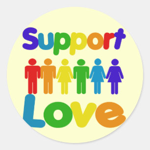 Sticker Rond Support Love