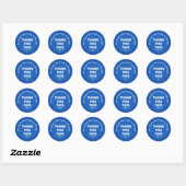 Sticker Rond Support personnalisable NHS Merci (Feuille)