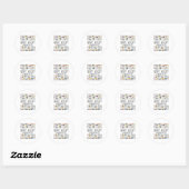 Sticker Rond Support Sensibilisation sur l'autisme Adapt Accept (Feuille)