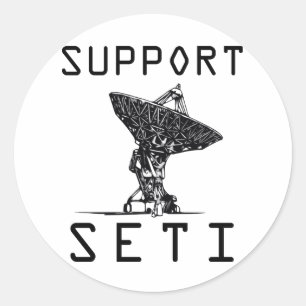 Sticker Rond Support SETI