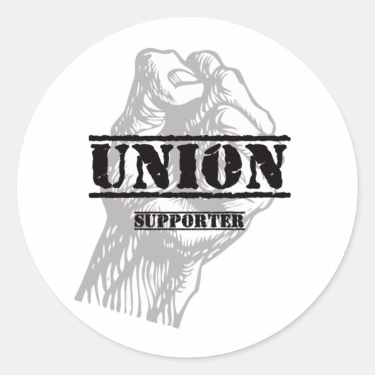Sticker Rond Supporter de l'union Thug (Devant)