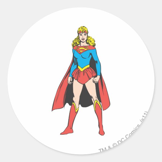 Sticker Rond Supports de Superigirl (Devant)