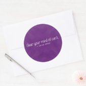 Sticker Rond Supprimer le doute de votre esprit (2) (Enveloppe)