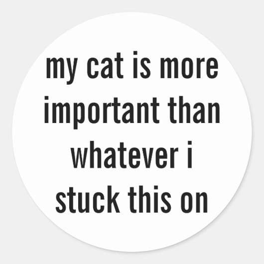 STICKER ROND SUPRÉMATIE DE LA CAT (Devant)