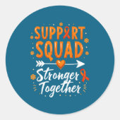 Sticker Rond Suprt Squad Adhd Awareness (Devant)