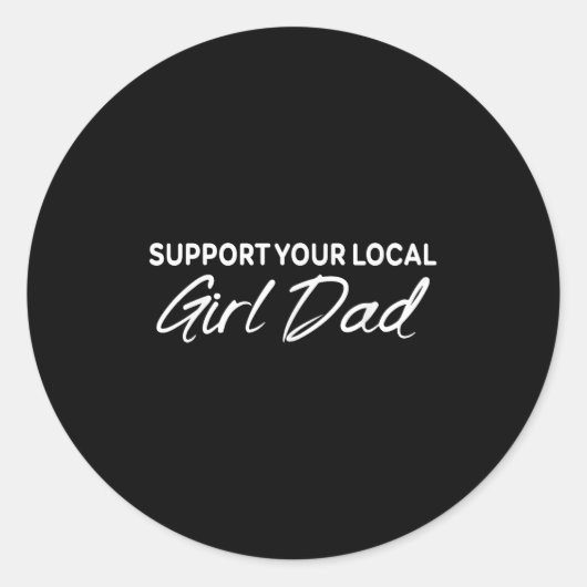 Sticker Rond Suprt Your Local Apparel (Devant)