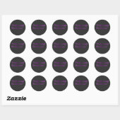 Sticker Rond Sur-analyste professionnel Design drôle et identif (Feuille)