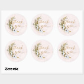 Sticker Rond Sur la Lune Boho Gold Dust & Nuds (Feuille)