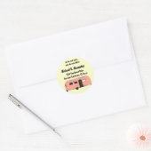 Sticker Rond Sur la remorque routière (Enveloppe)