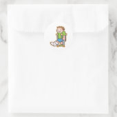 Sticker Rond Sur les cruches (Sac)