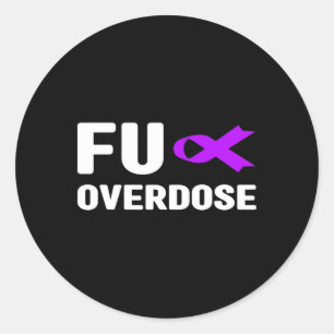 Sticker Rond Surdose de Fu - Sensibilisation aux toxicomanies6