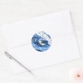 Sticker Rond Surf (Enveloppe)
