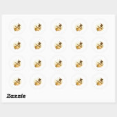 Sticker Rond Surf (Feuille)