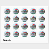 Sticker Rond Surf (Feuille)