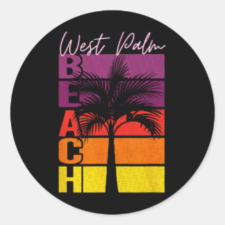 Sticker Rond Surf à West Palm Beach en Floride