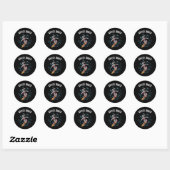 Sticker Rond Surf Astronaut Spatial Surfer (Feuille)