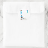 Sticker Rond surf de cerf-volant (Sac)