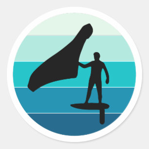 Sticker Rond Surf de surf  de surf de l'aile