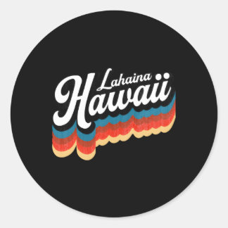 Sticker Rond Surf Hawaii Lahaina Maui