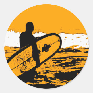 Sticker Rond Surf III