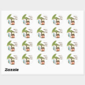 Sticker Rond Surf singe (Feuille)