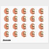 Sticker Rond Surf singe (Feuille)