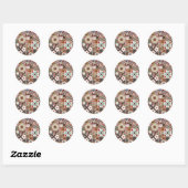 Sticker Rond Surface composée à choix multiples (Feuille)