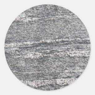 Sticker Rond Surface de roche sédimentaire à couche noire