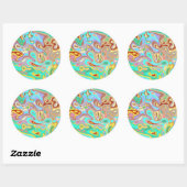 Sticker Rond Surface liquide 12 (Feuille)