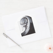 Sticker Rond Surfer (Enveloppe)