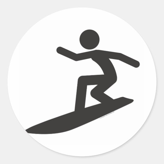 Sticker Rond Surfer-T (Devant)