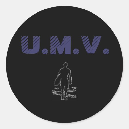 Sticker Rond Surfer UMV (Devant)