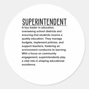 Sticker Rond Surintendant