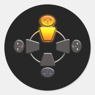 Sticker Rond Surpassez