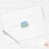 Sticker Rond Surpenser de manière créative (Enveloppe)