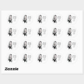 Sticker Rond Surprised Bite me (Feuille)