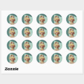 Sticker Rond Surreal Breakfast Portrait mode (Feuille)
