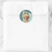 Sticker Rond Surreal Breakfast Portrait mode (Sac)