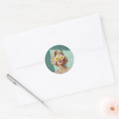 Sticker Rond Surreal Breakfast Portrait mode (Enveloppe)