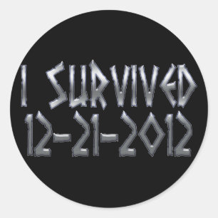 Sticker Rond Survécu 2012