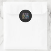 Sticker Rond Surveillance Active Comme Un Enseignement De Test (Sac)