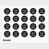 Sticker Rond Surveillance Active Comme Un Patron (Feuille)