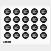 Sticker Rond Surveillance Active Comme Un Patron (Feuille)