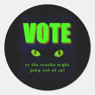 Sticker Rond Surveillance du vote