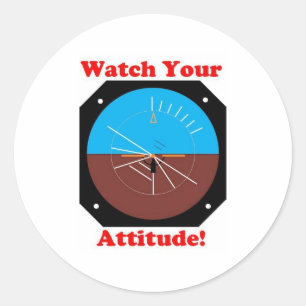 Sticker Rond SurveillezVotre Attitude