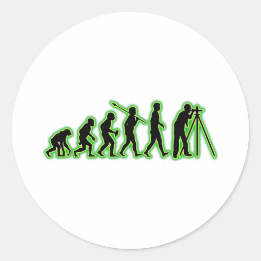 Sticker Rond Surveyeur foncier (Devant)